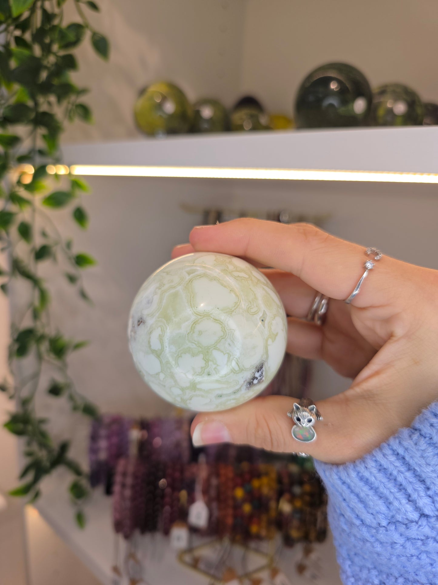 Indonesian Green Maligano Jasper Spheres