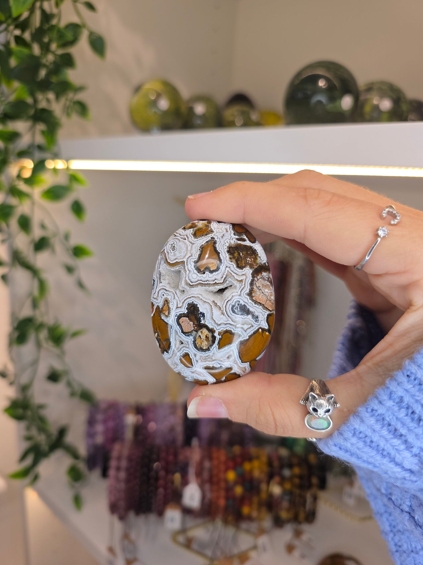 Indonesian Brecciated Jasper Palm Stones