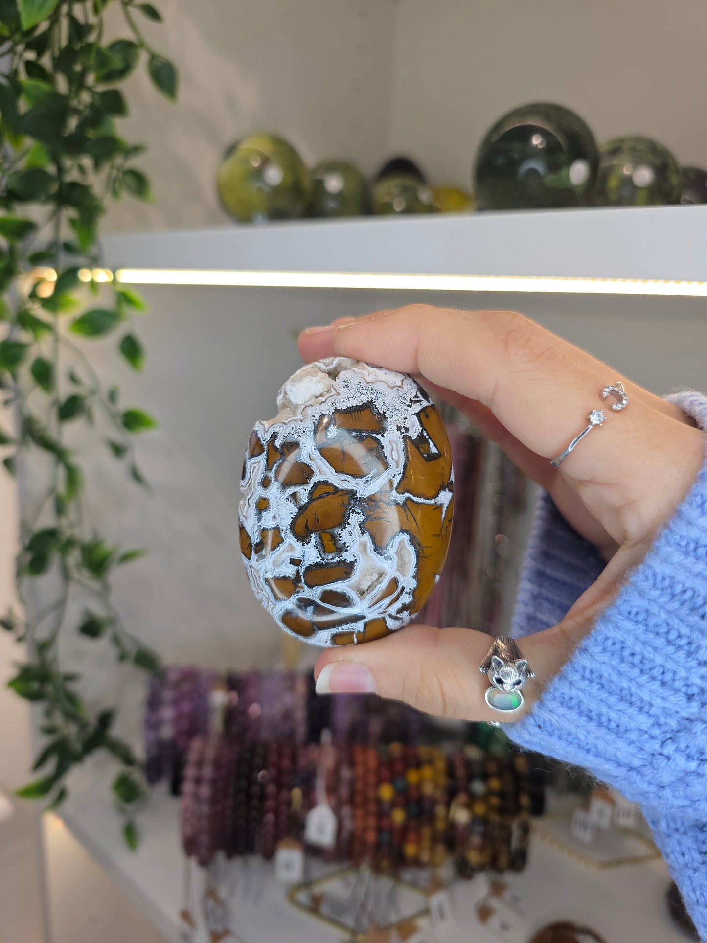 Indonesian Brecciated Jasper Palm Stones