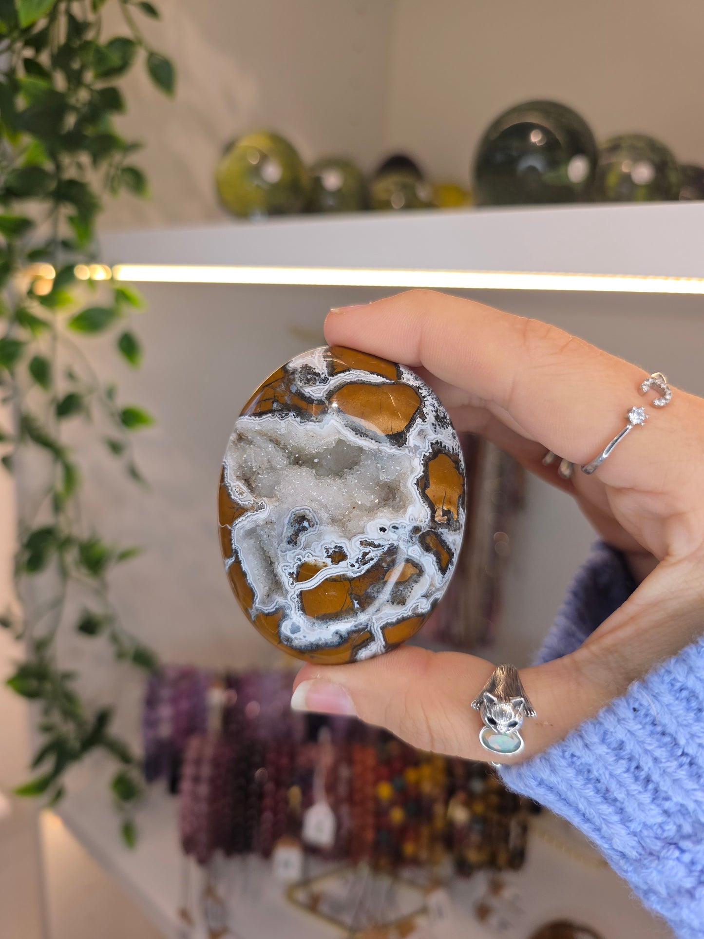 Indonesian Brecciated Jasper Palm Stones