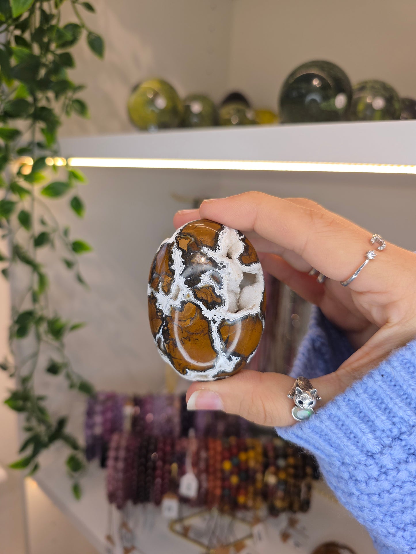 Indonesian Brecciated Jasper Palm Stones