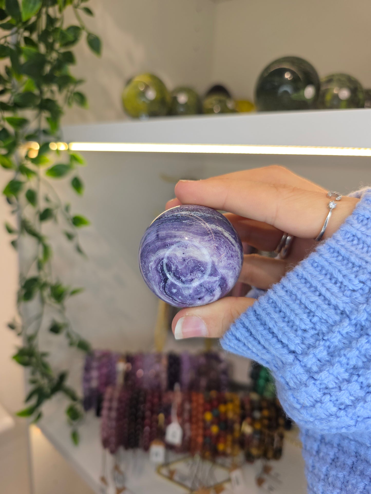 'Purple Malachite' Sphere I