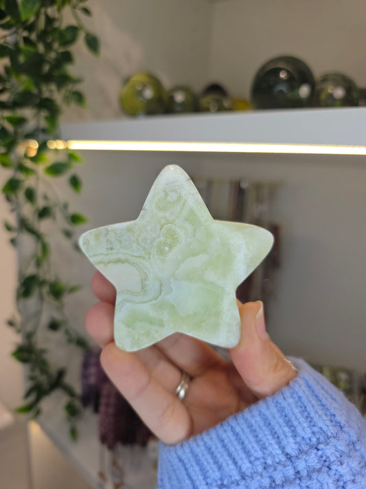 Indonesian Green Maligano Jasper Stars