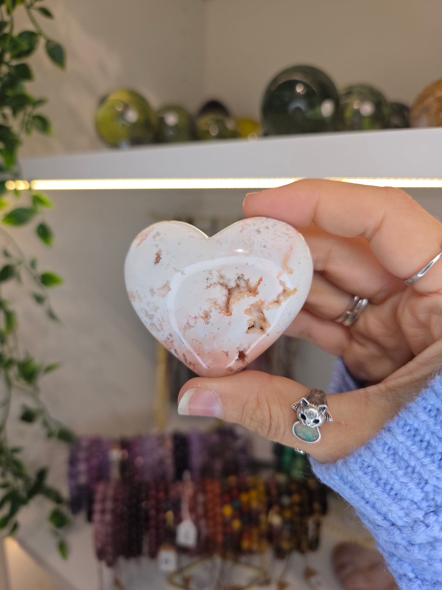 Indonesian Pink Carnelian Hearts