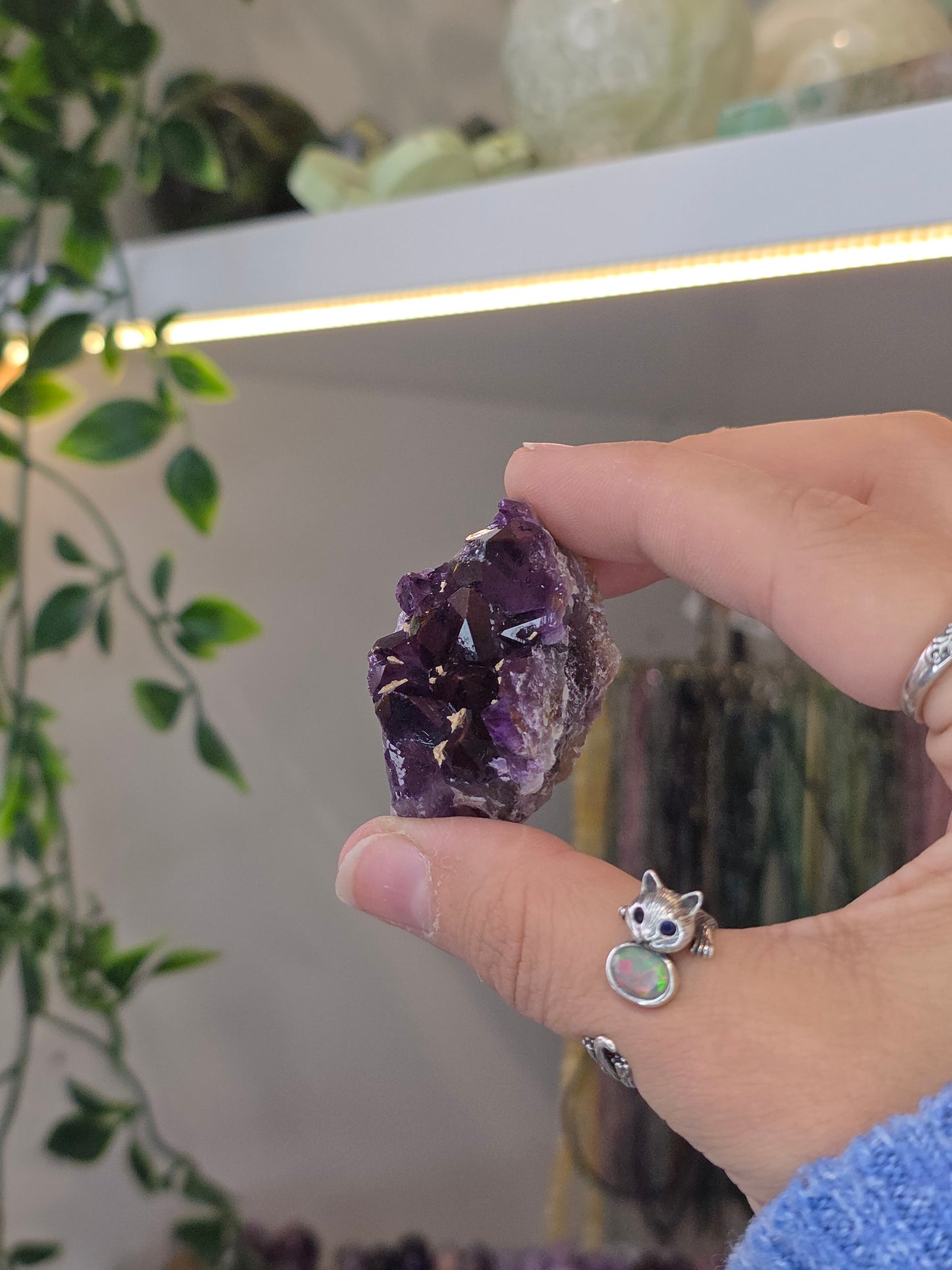Various 'Alien Amethyst' - Hematite Included Amethyst from Hyderabad, India