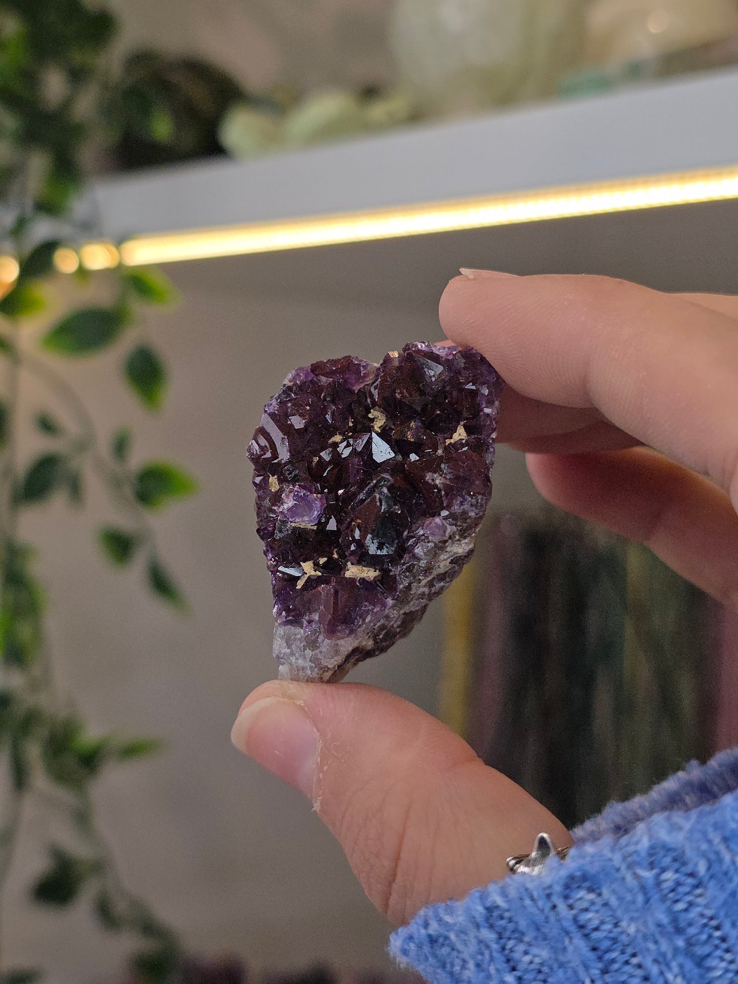 Various 'Alien Amethyst' - Hematite Included Amethyst from Hyderabad, India