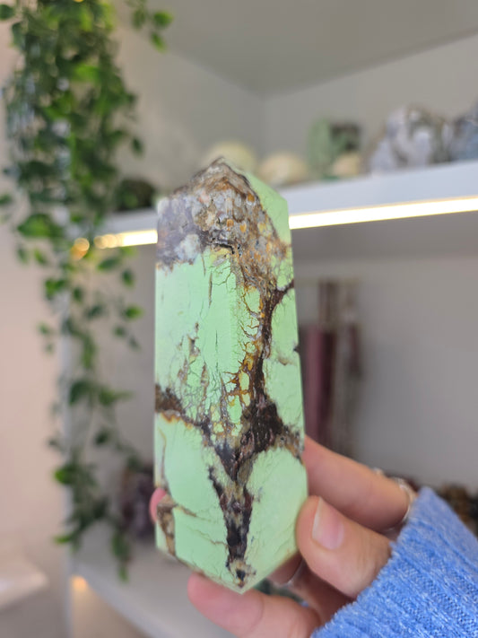 High Grade Australian Chrysoprase Tower D