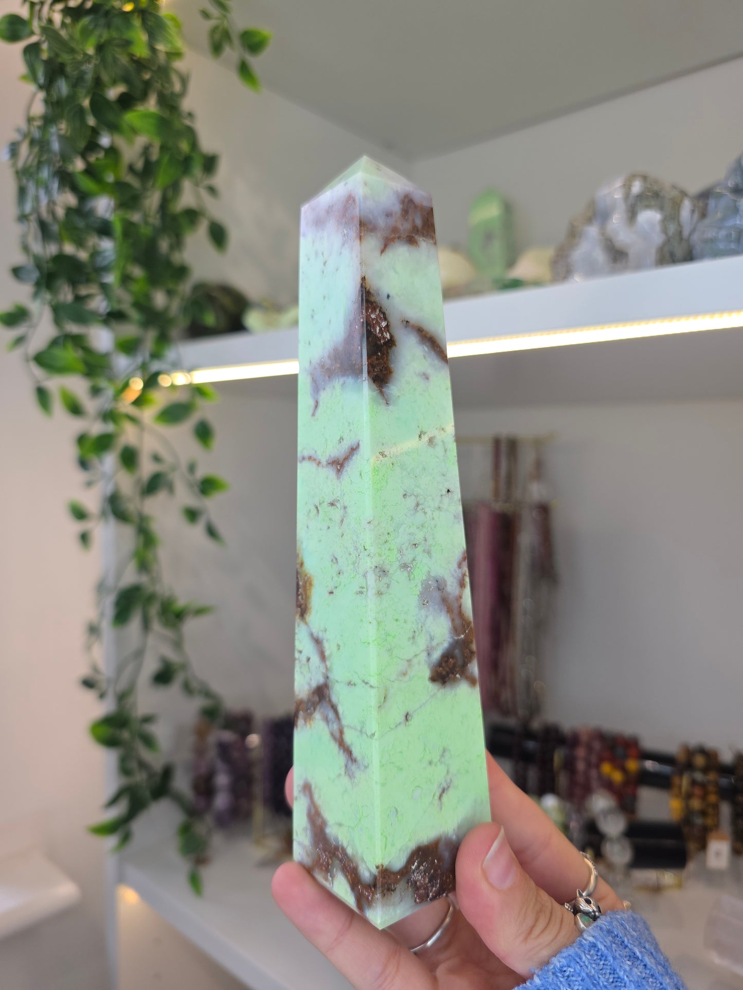 High Grade Australian Chrysoprase Statement Tower A