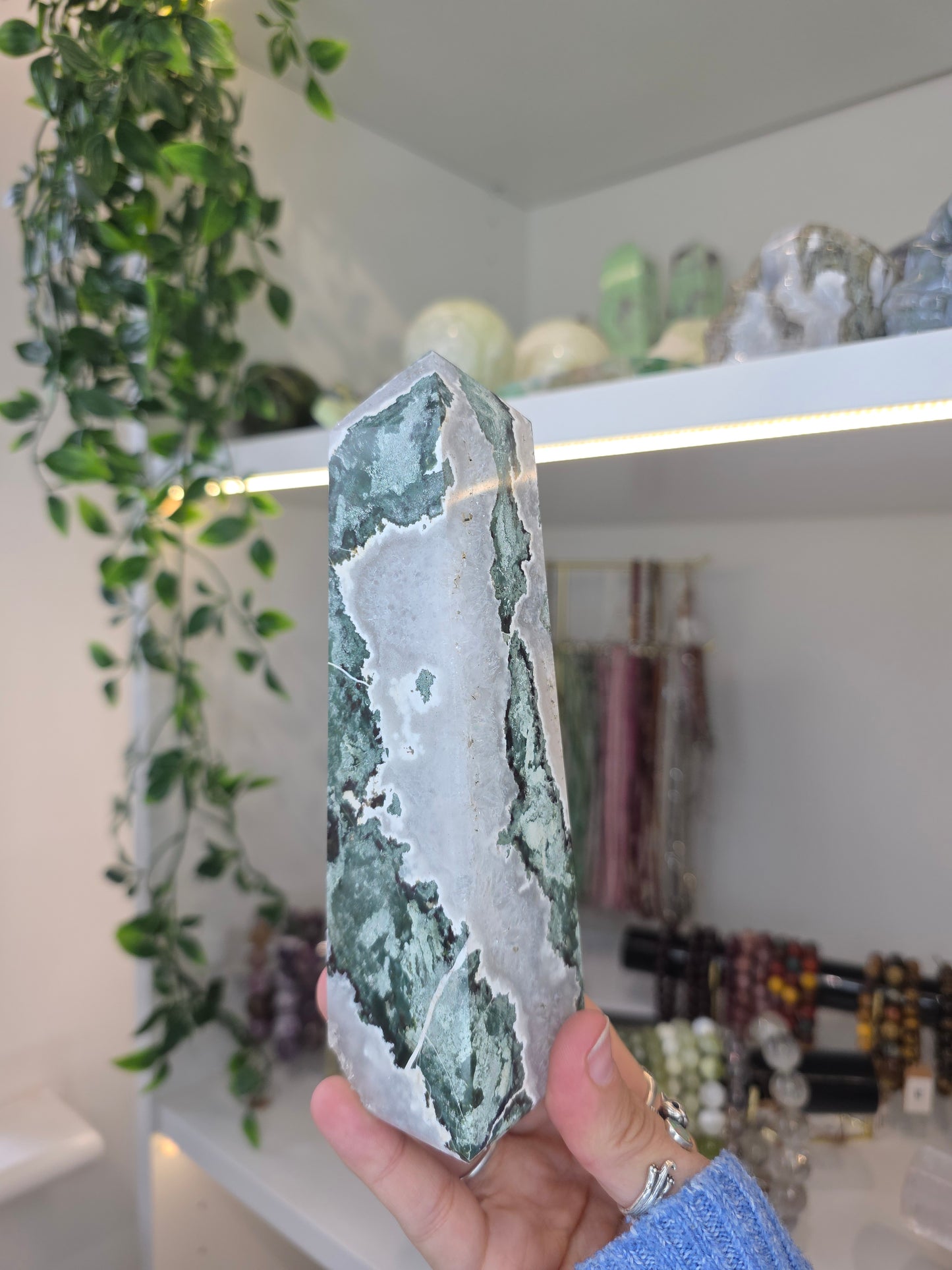 Zebra Jasper (Unicorn Jasper) Chunky Tower from India D