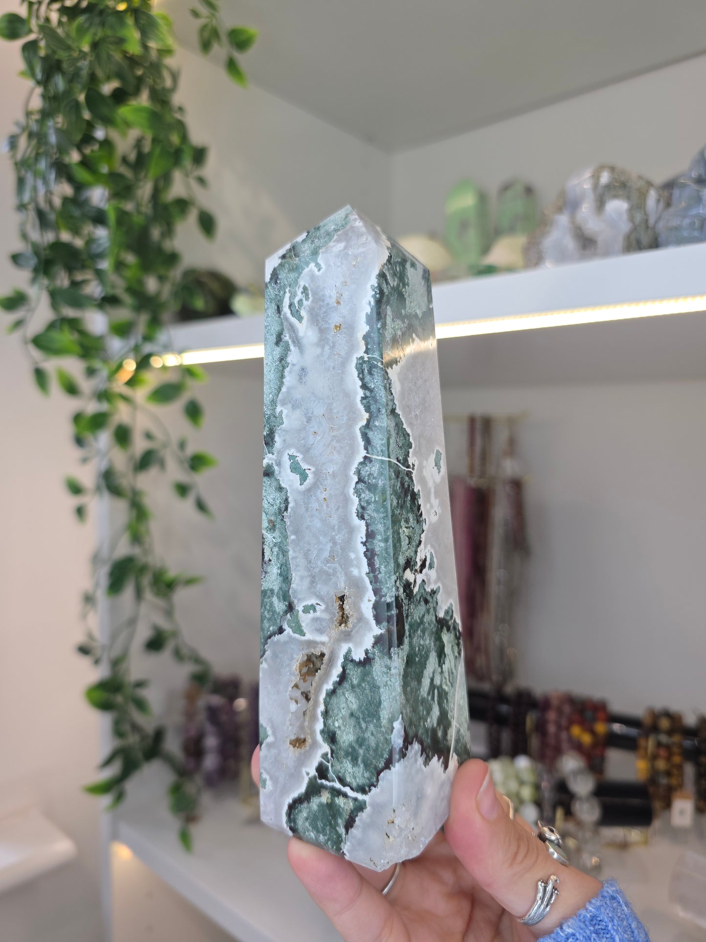 Zebra Jasper (Unicorn Jasper) Chunky Tower from India D