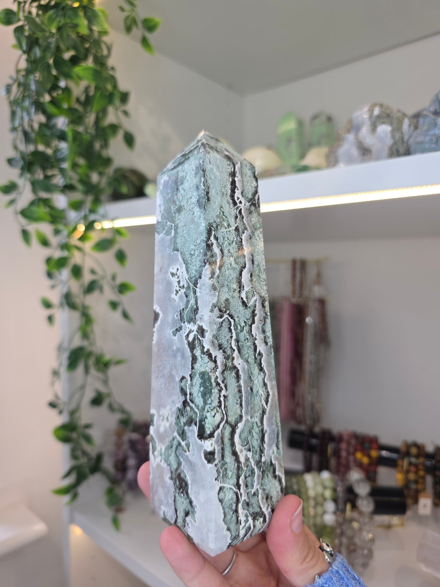 Zebra Jasper (Unicorn Jasper) Chunky Tower from India B