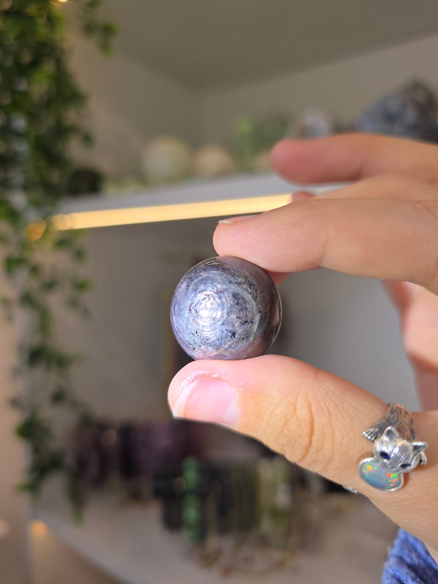 Ruby Sapphire Corundum Spheres - UV Reactive Natural Ruby, Silver Flash Sapphire