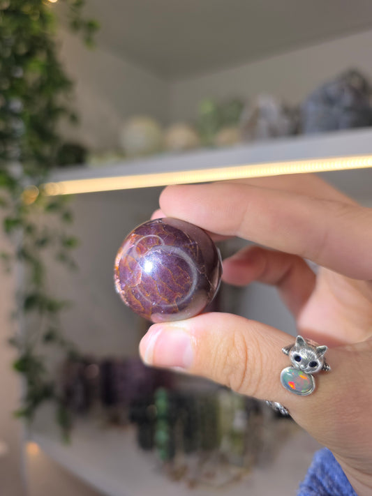 High Grade Star Line Garnet Spheres