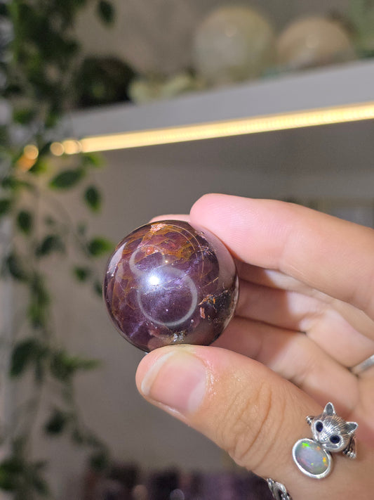 High Grade Star Line Garnet Spheres