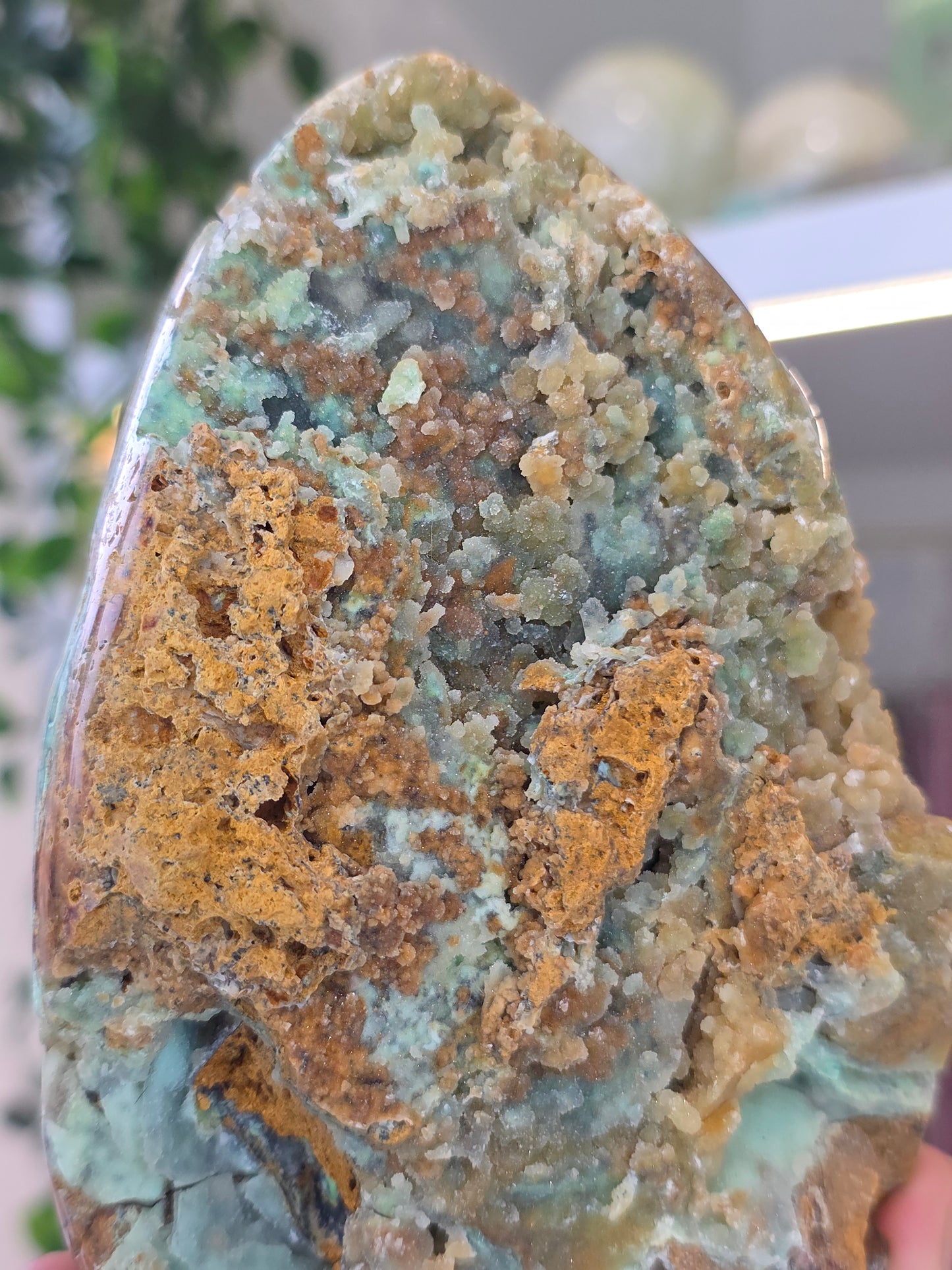 Smithsonite Half Raw Half Polished Freeform from Indonesia - A
