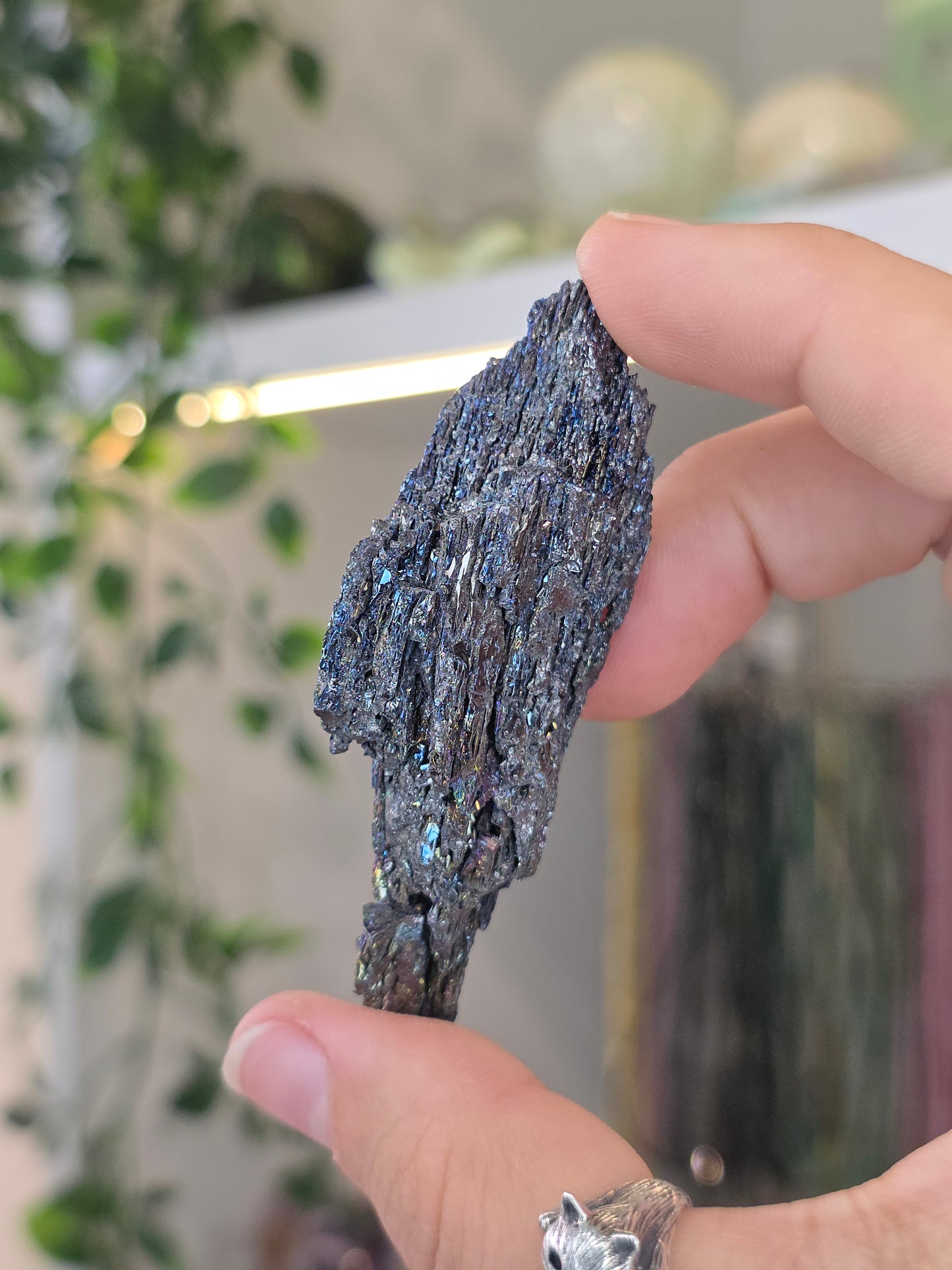 Aura Coated Berthierite Specimen - G