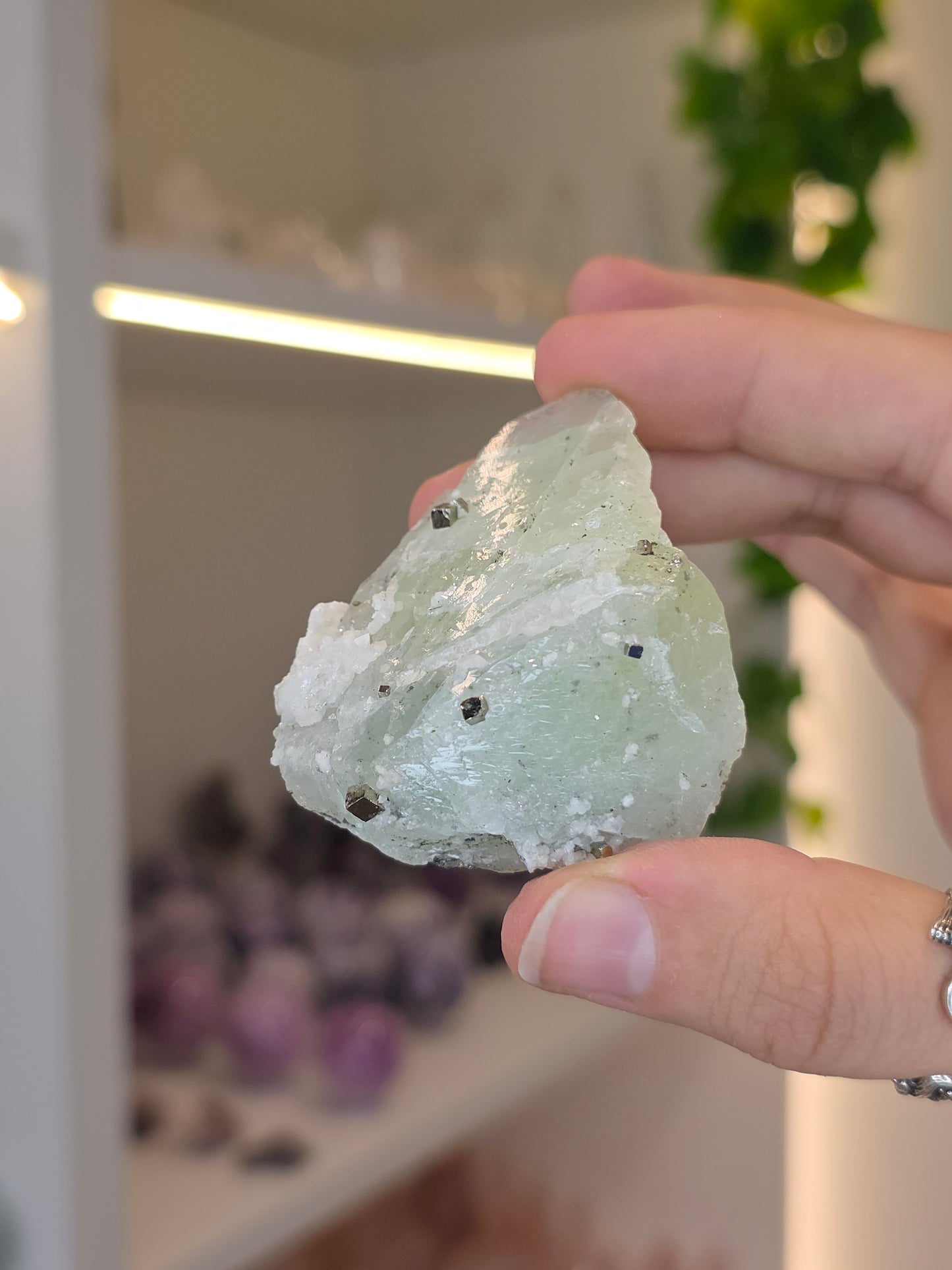 Datolite with Pyrite and Calcite from the Del Rey Mine, Charcas, San Luis Potosi, Mexico