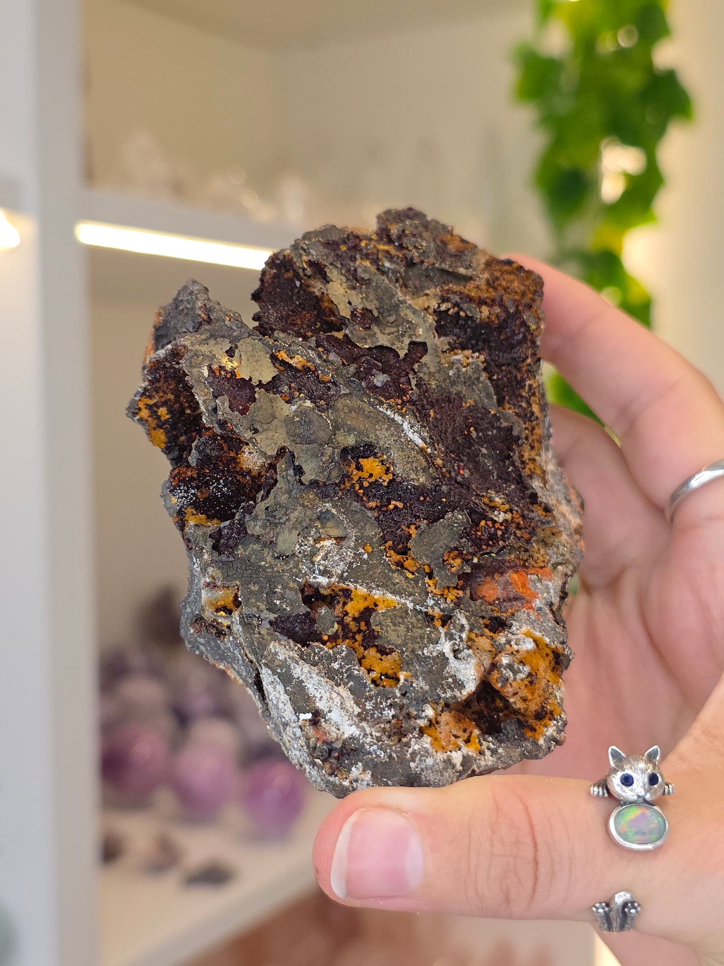 Hemimorphite, Smithsonite with Goethite Specimen Santa Eulalia, Chihuahua, Mexico - D