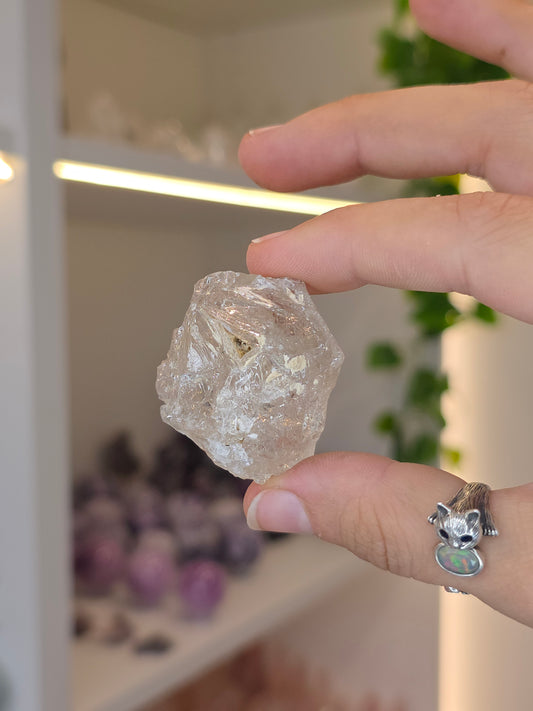 Various Fenster Quartz (Window Quartz / Elestial Quartz) from Paredon, Coahuila, Mexico