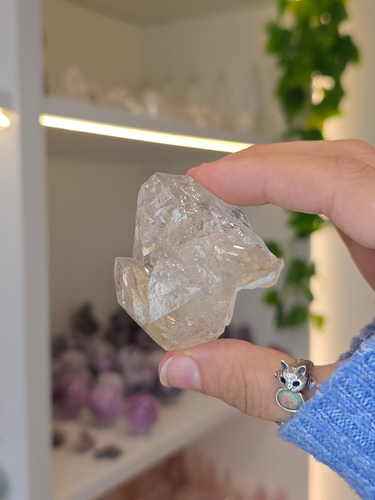 Various Fenster Quartz (Window Quartz / Elestial Quartz) from Paredon, Coahuila, Mexico