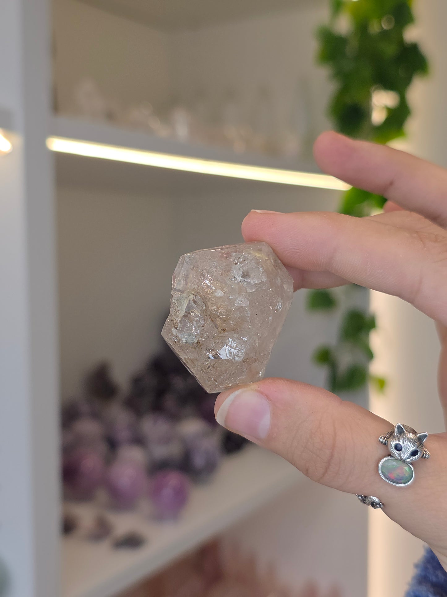 Various Fenster Quartz (Window Quartz / Elestial Quartz) from Paredon, Coahuila, Mexico