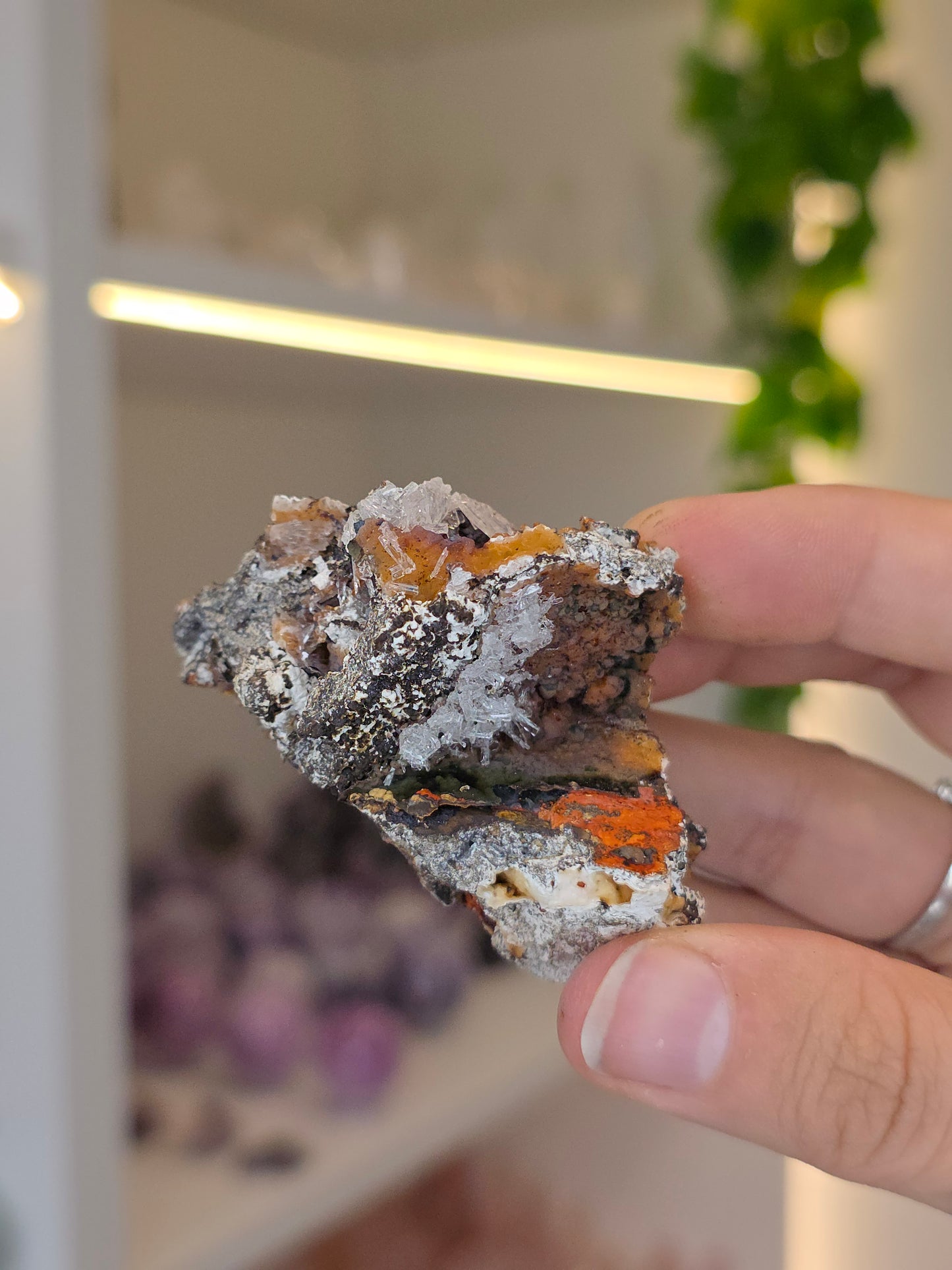 Various Small Specimen of Hemimorphite, Smithsonite with Goethite Specimen Santa Eulalia, Chihuahua, Mexico