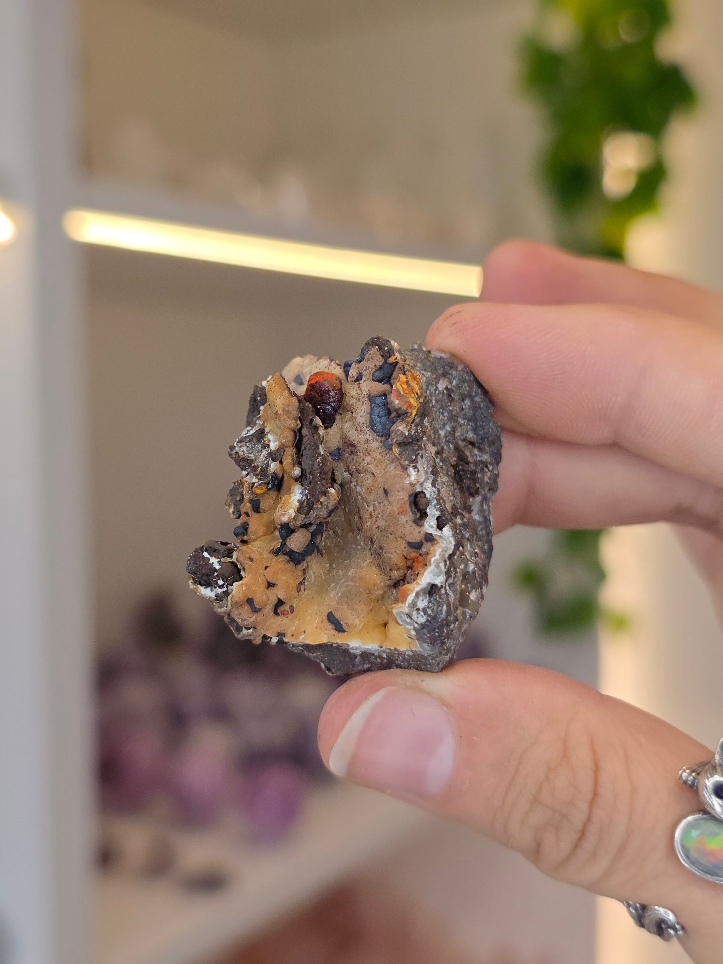 Various Small Specimen of Hemimorphite, Smithsonite with Goethite Specimen Santa Eulalia, Chihuahua, Mexico