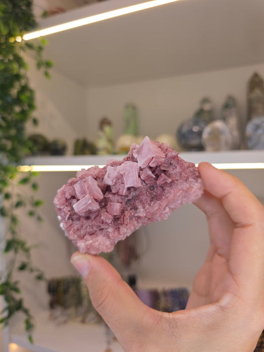 Raspberry Halite from Searles Lake, California - H