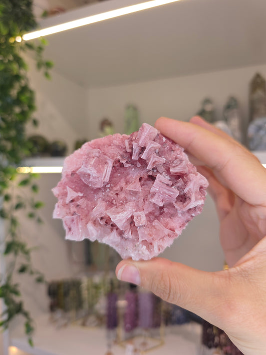 Raspberry Halite from Searles Lake, California - E