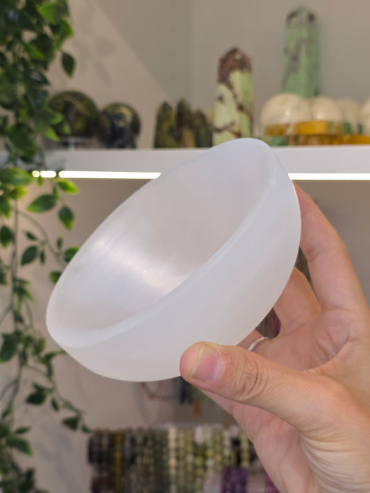 Selenite Round Bowl
