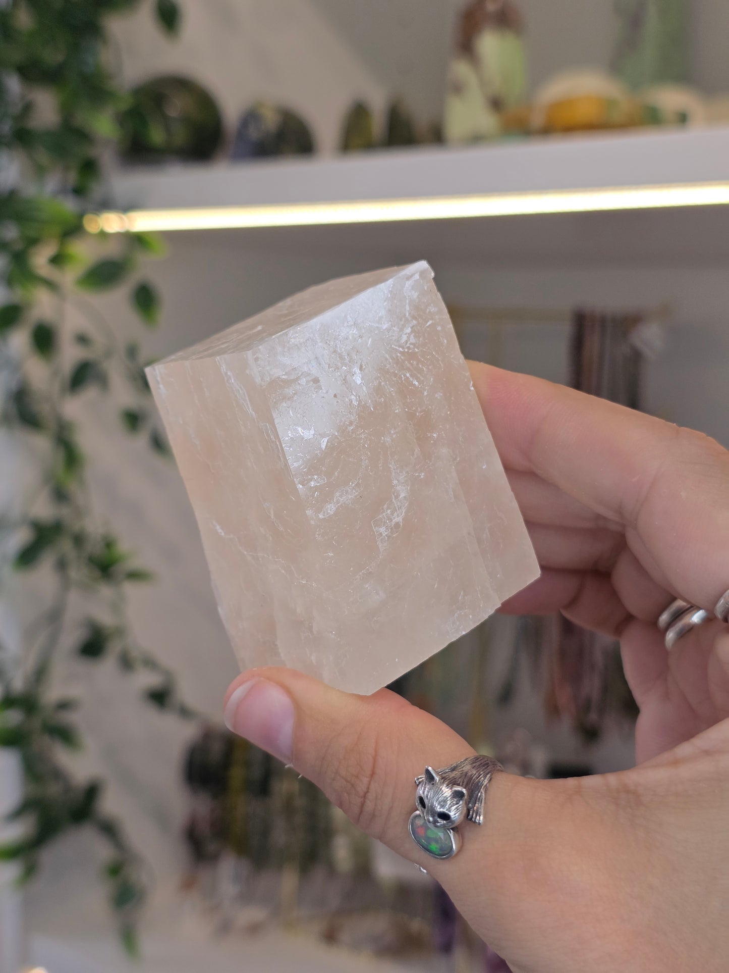 Pink Calcite Raw Cubes - From Mexico