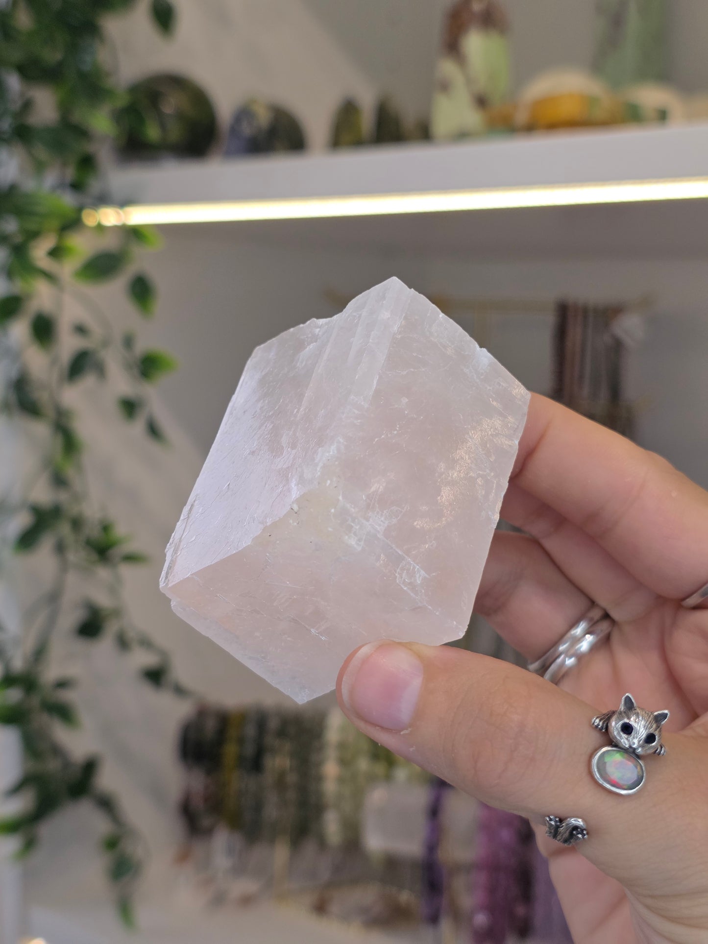 Pink Calcite Raw Cubes - From Mexico