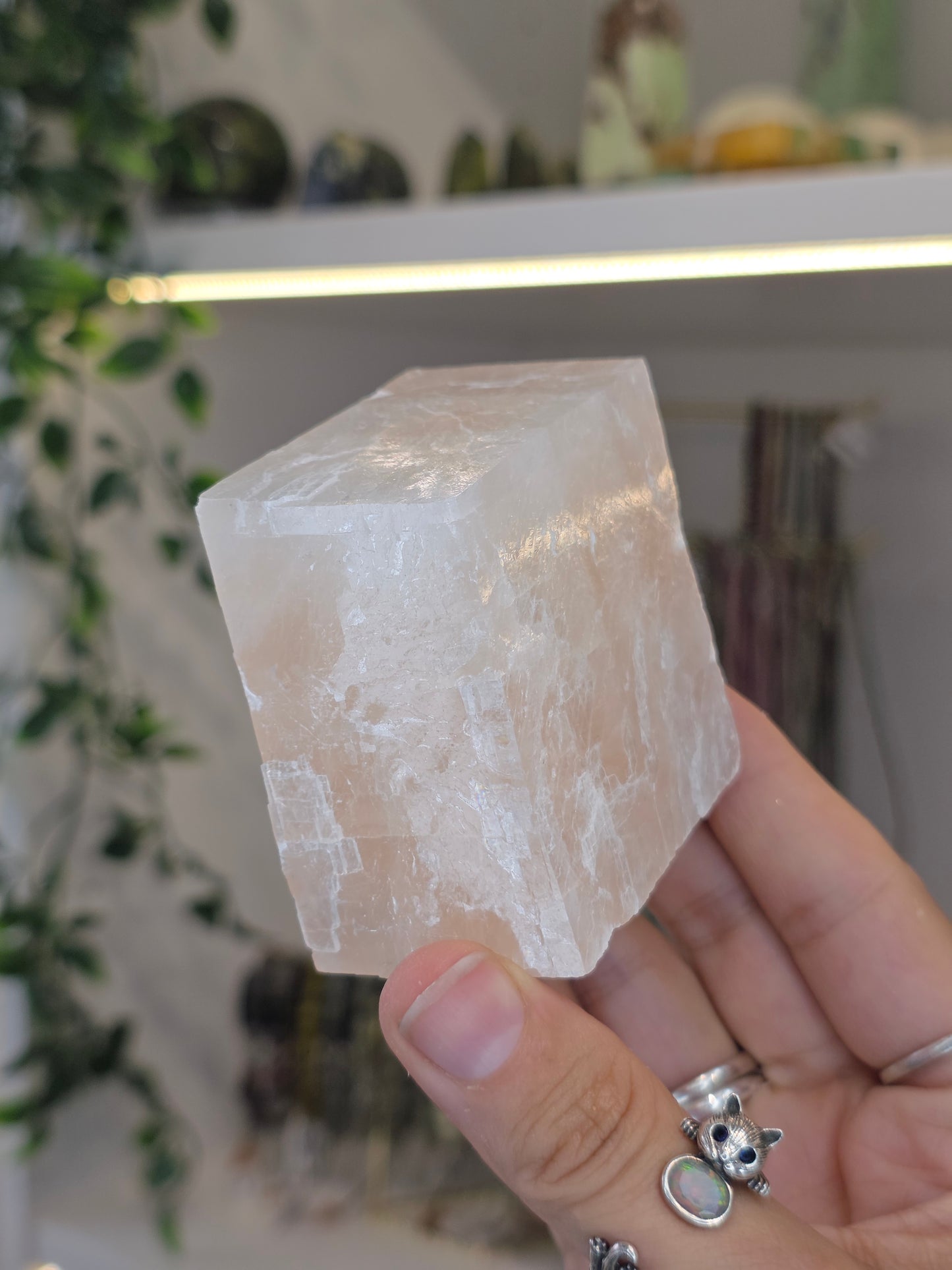 Pink Calcite Raw Cubes - From Mexico
