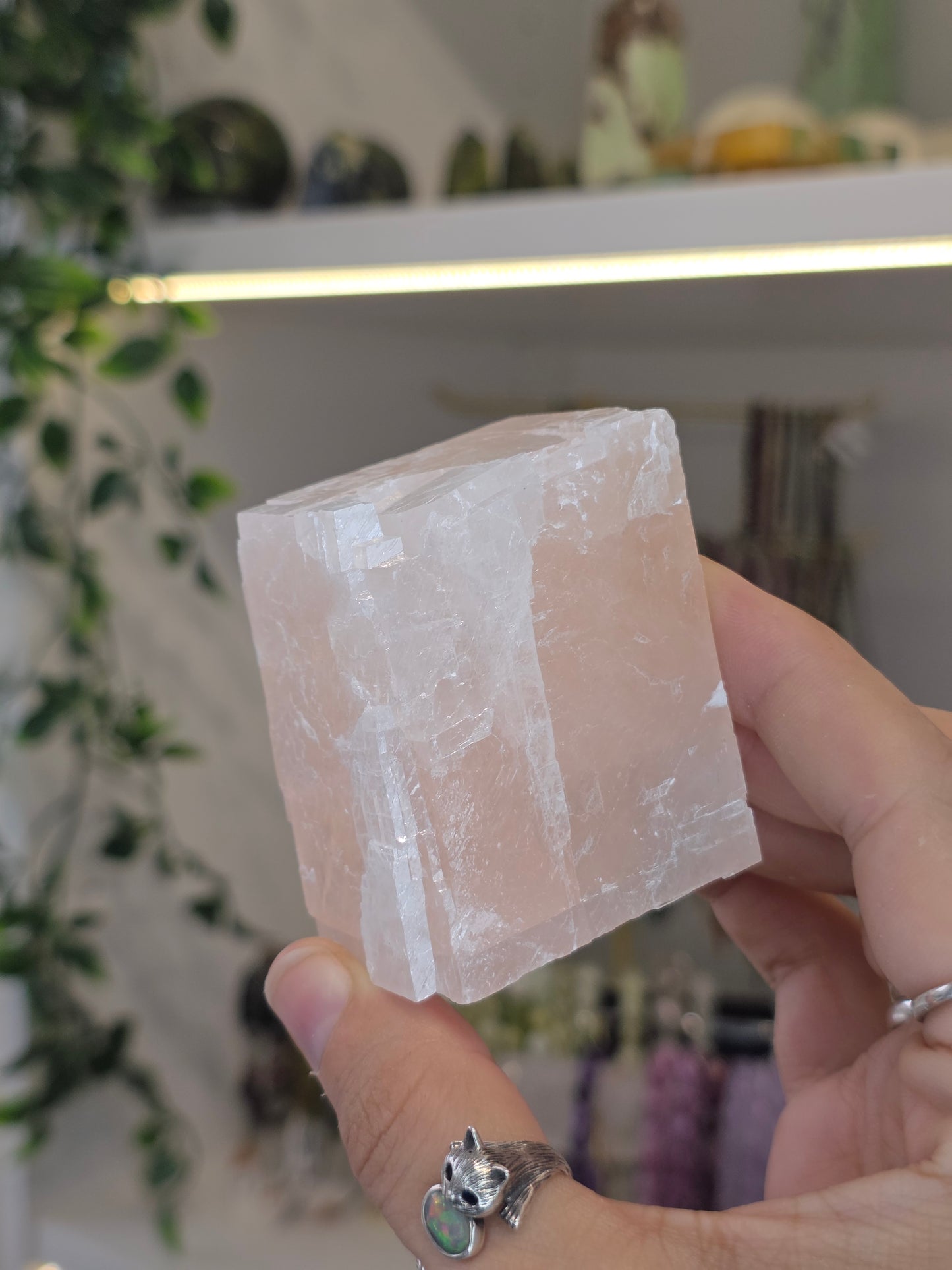 Pink Calcite Raw Cubes - From Mexico