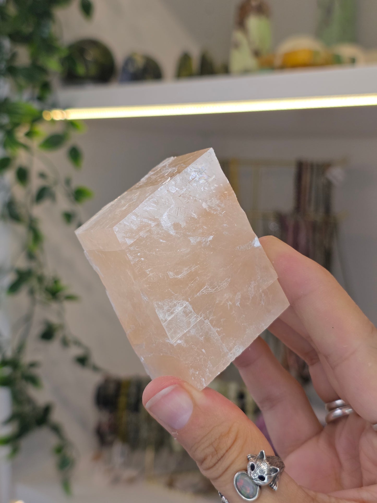Pink Calcite Raw Cubes - From Mexico