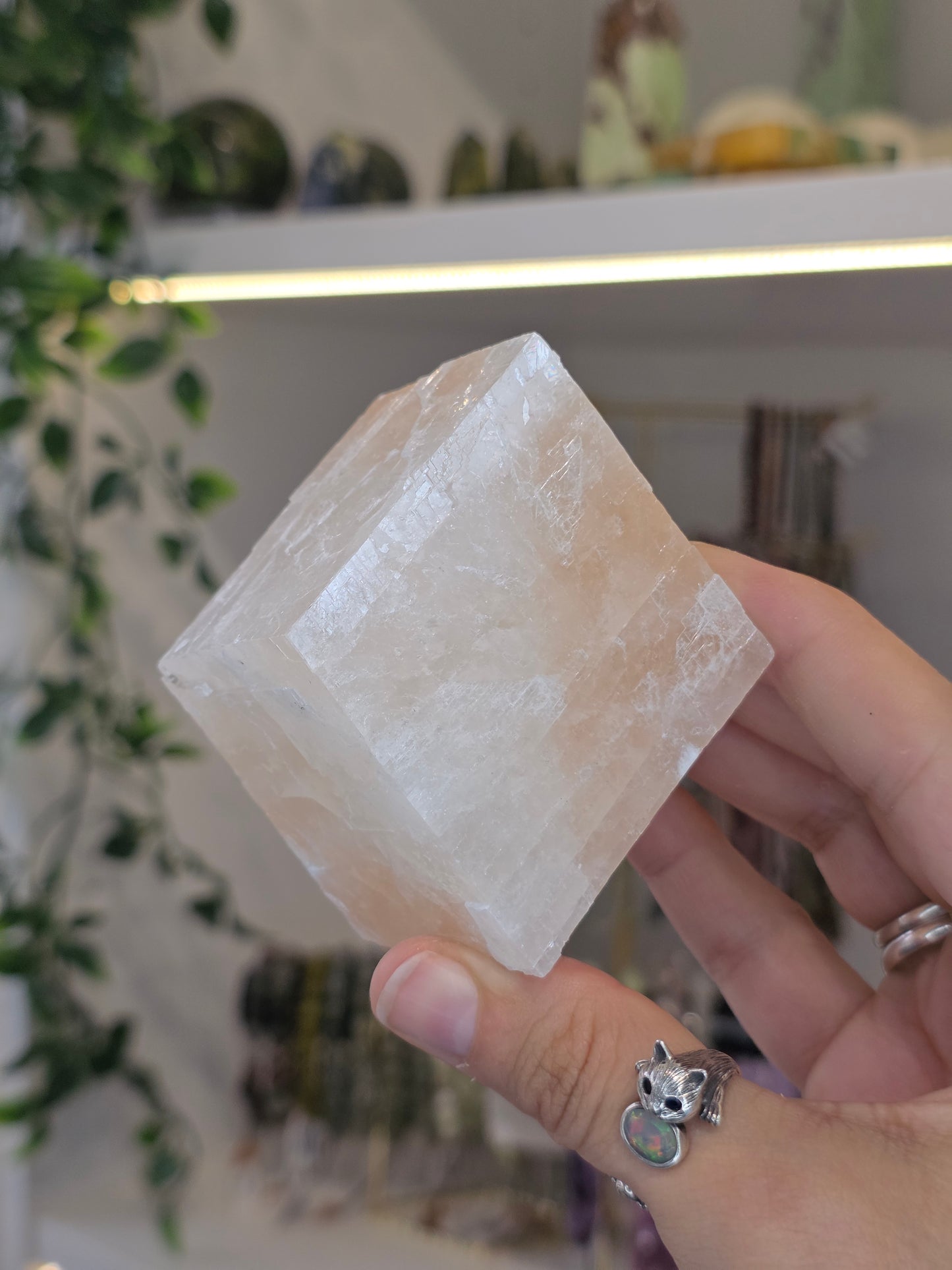 Pink Calcite Raw Cubes - From Mexico
