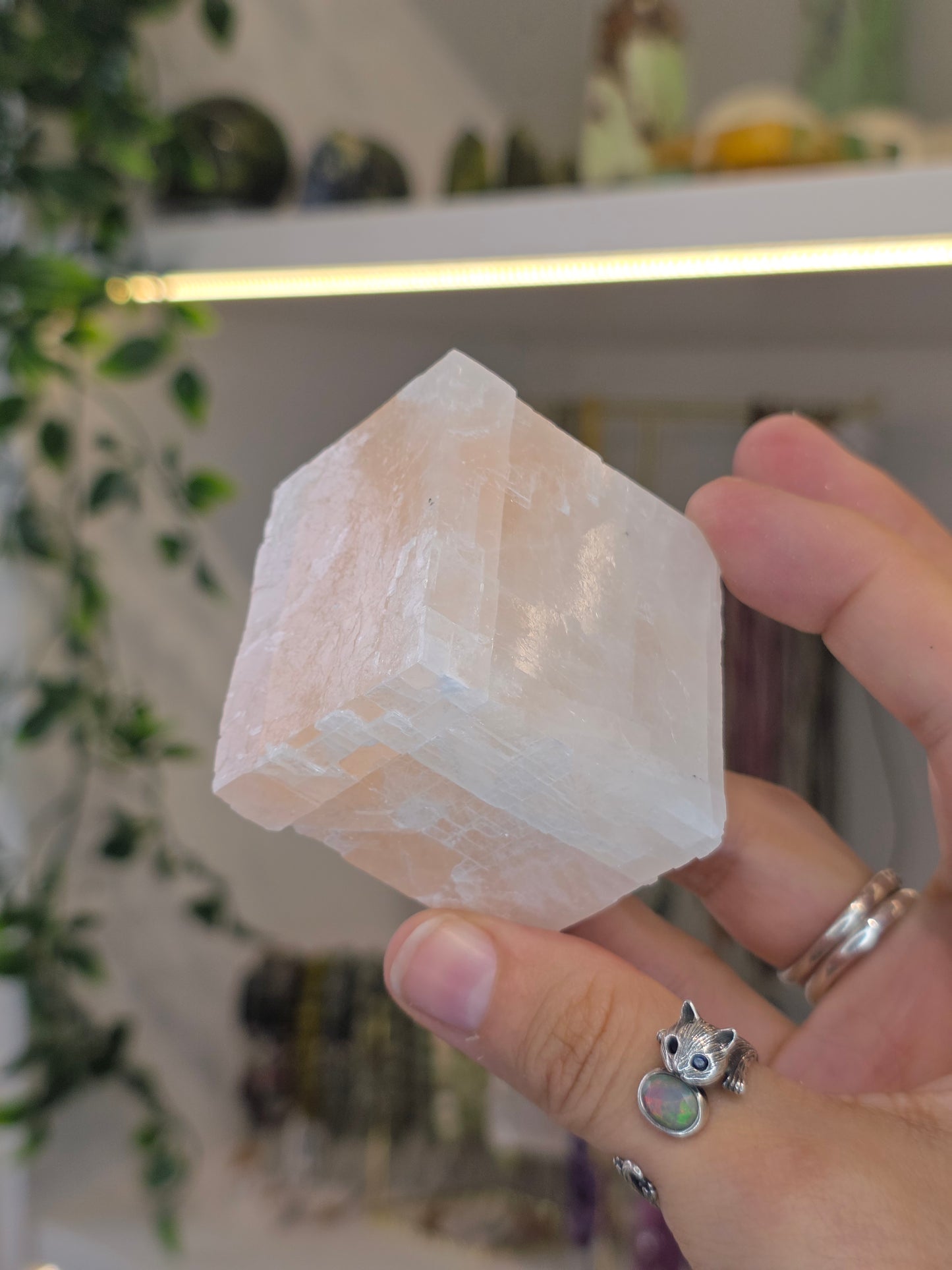 Pink Calcite Raw Cubes - From Mexico