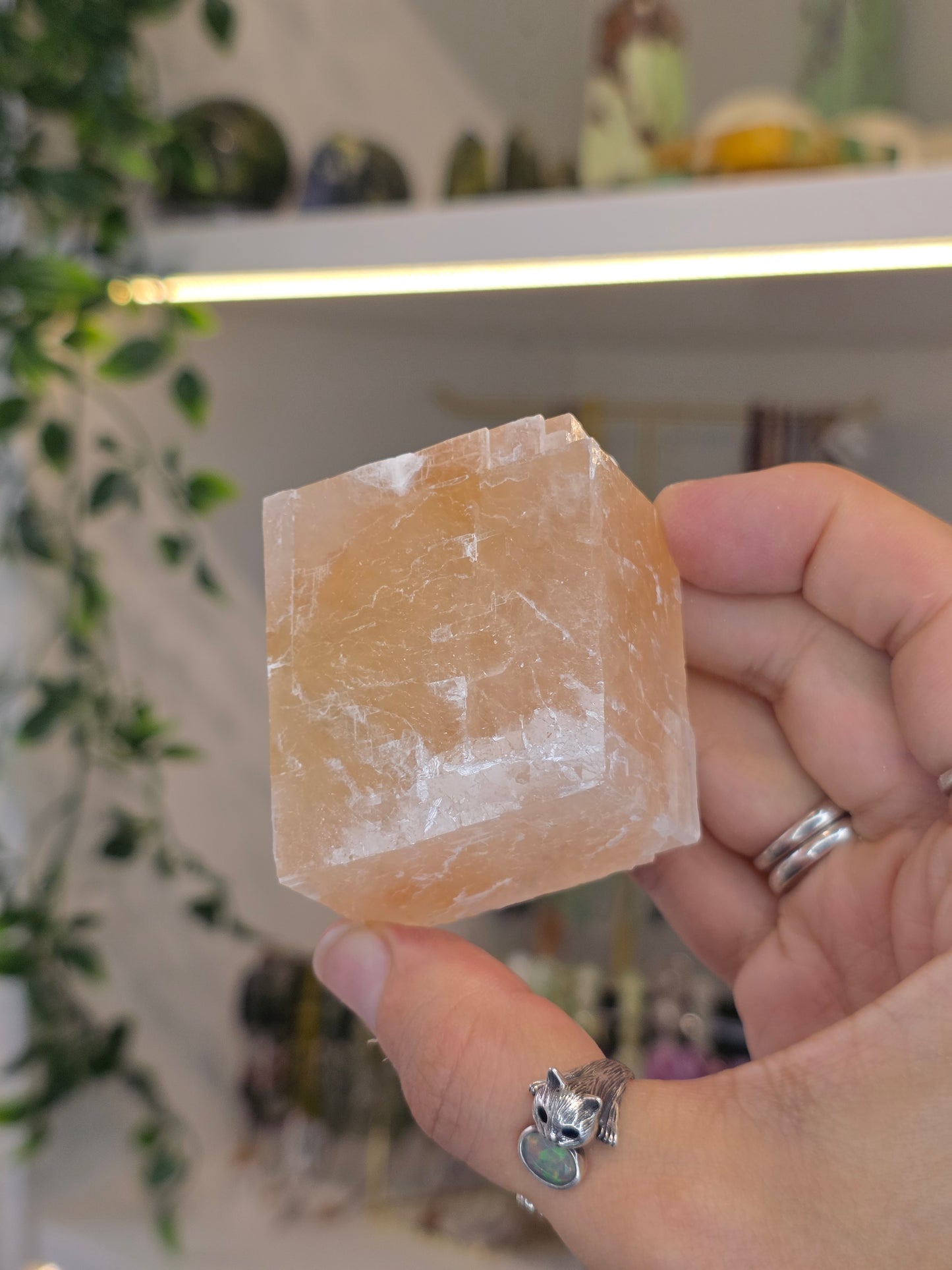 Pink Calcite Raw Cubes - From Mexico