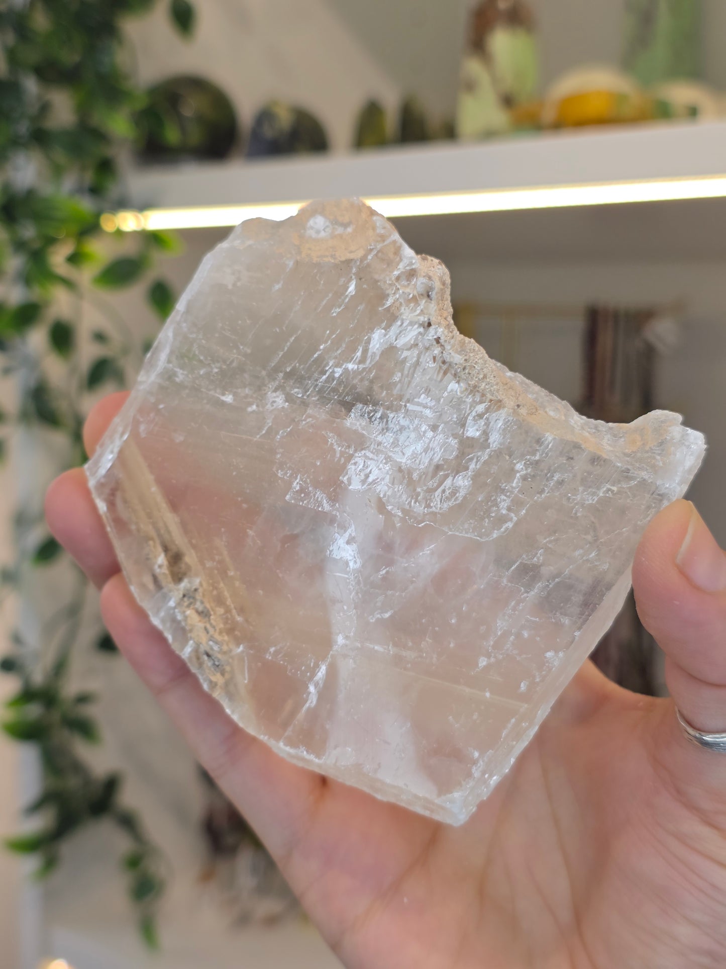 Raw Selenite Slice from Mexico - A