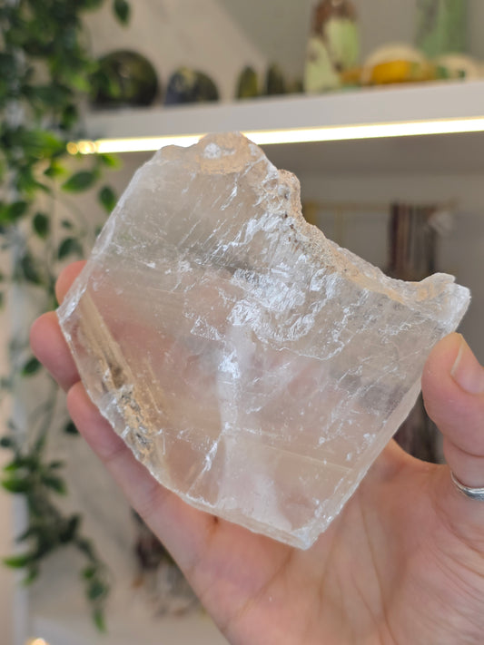 Raw Selenite Slice from Mexico - A