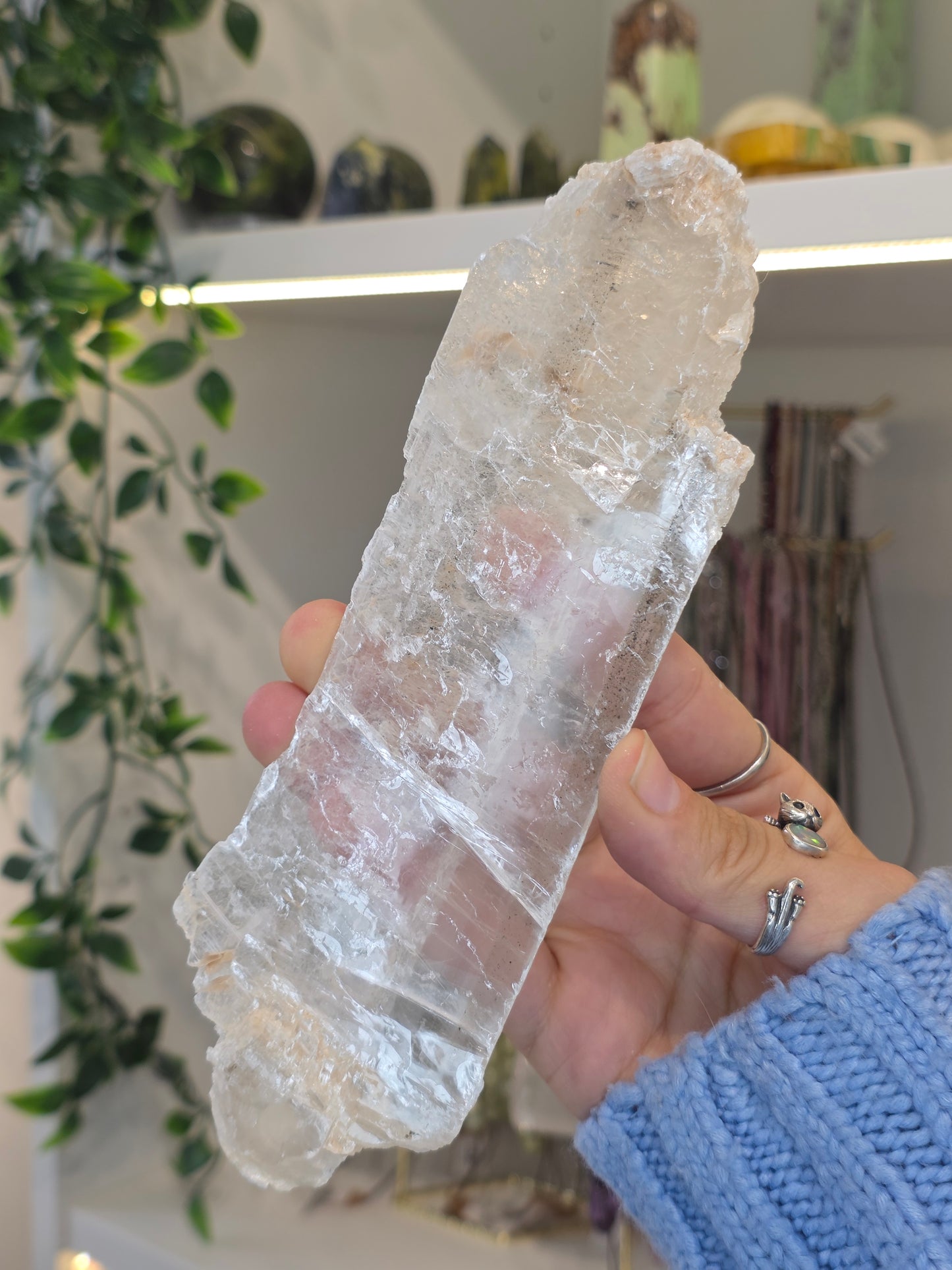 Raw Selenite Slice from Mexico - B