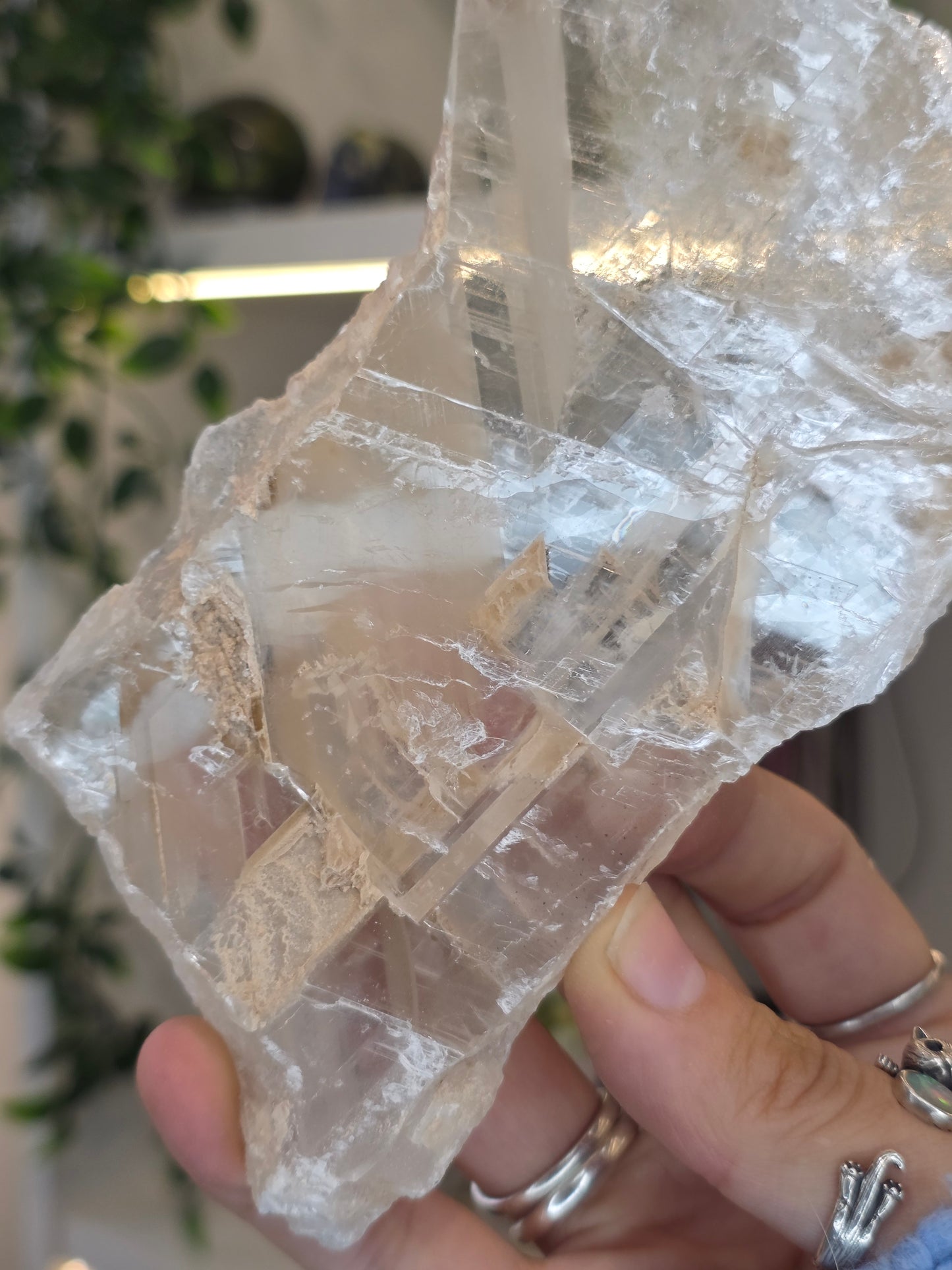 Raw Selenite Slice from Mexico - C