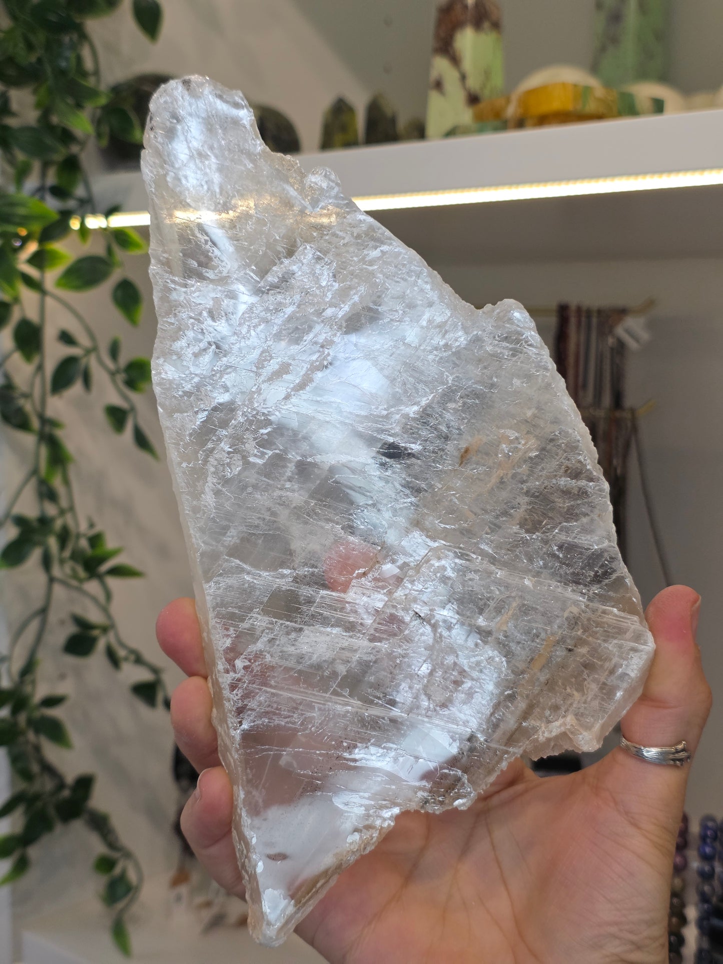 Raw Selenite Slice from Mexico - G