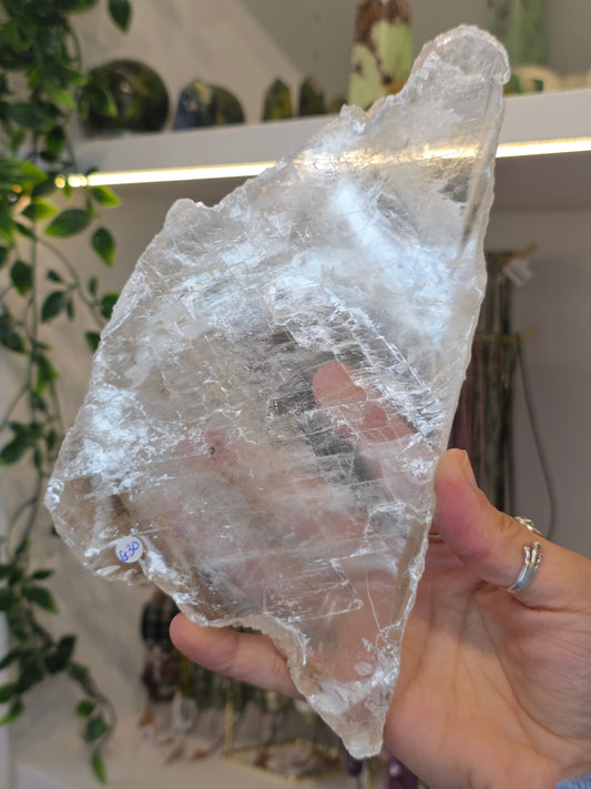 Raw Selenite Slice from Mexico - G