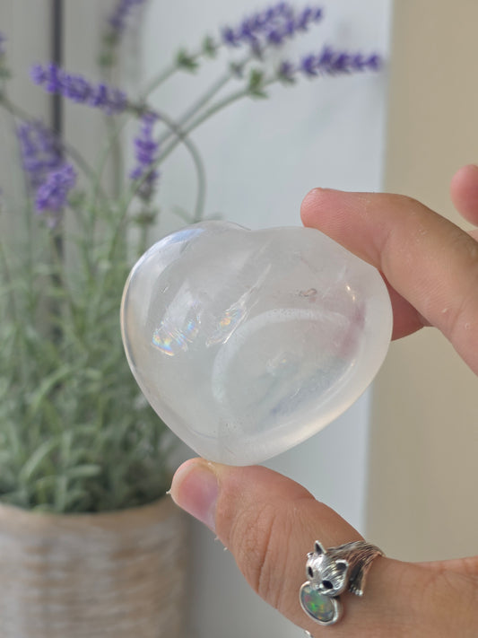 Girasol Quartz Hearts from Madagascar