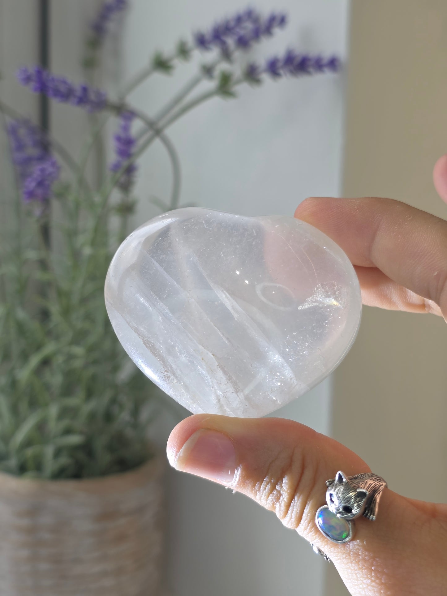 Girasol Quartz Hearts from Madagascar