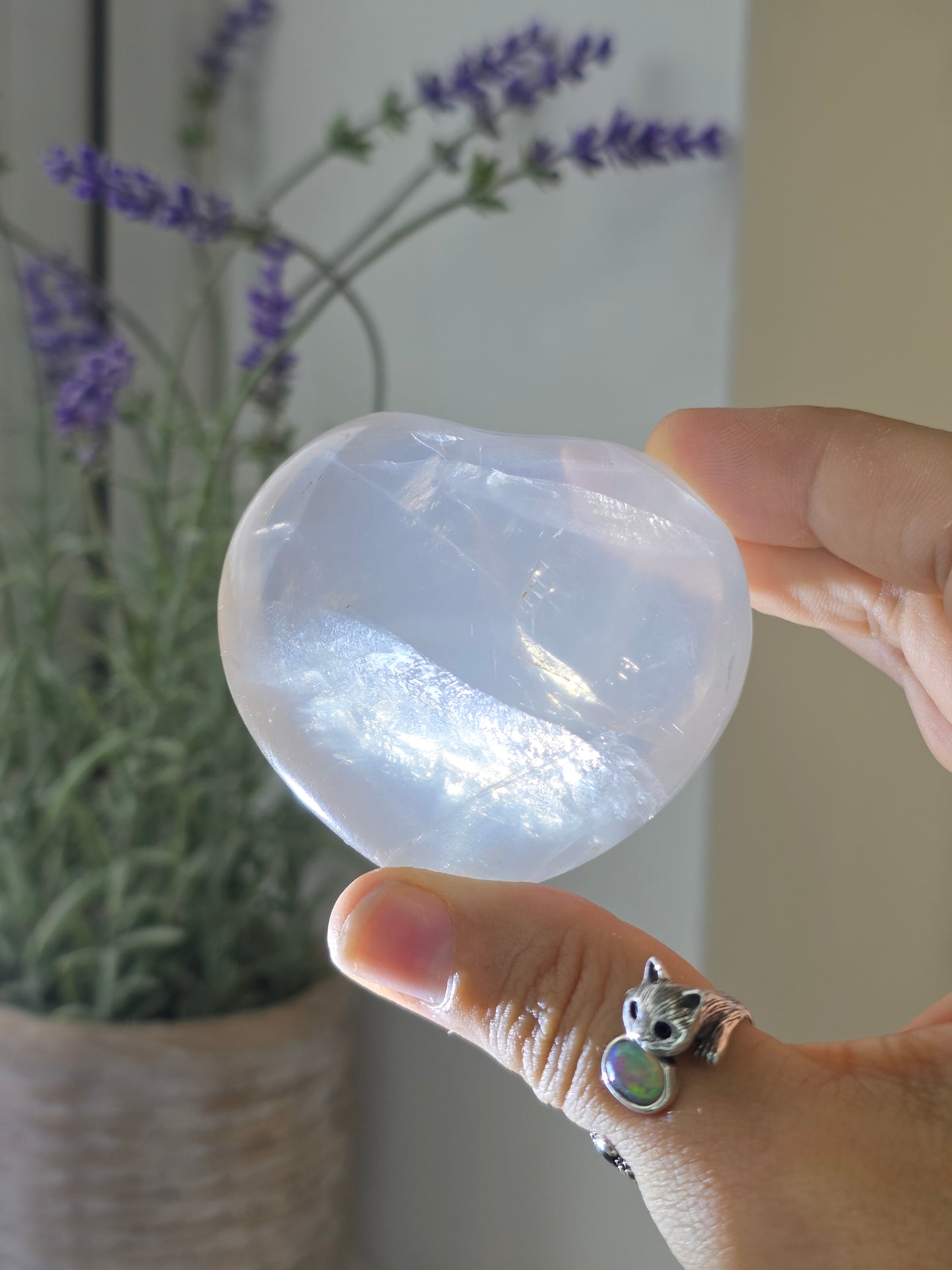 Girasol Quartz Hearts from Madagascar