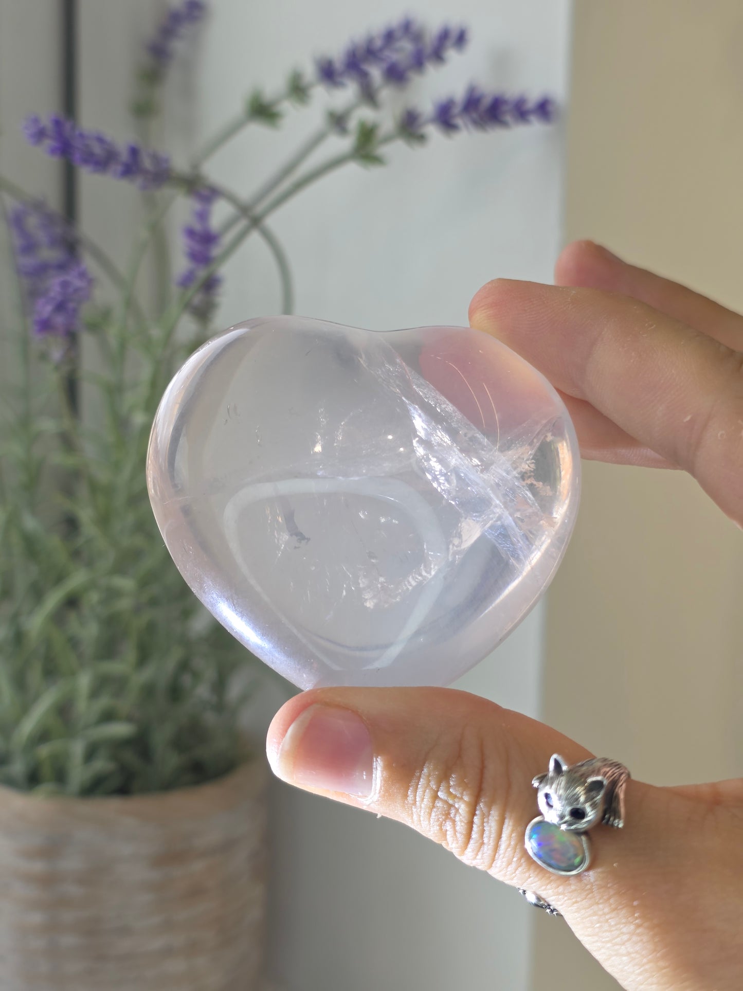 Girasol Quartz Hearts from Madagascar
