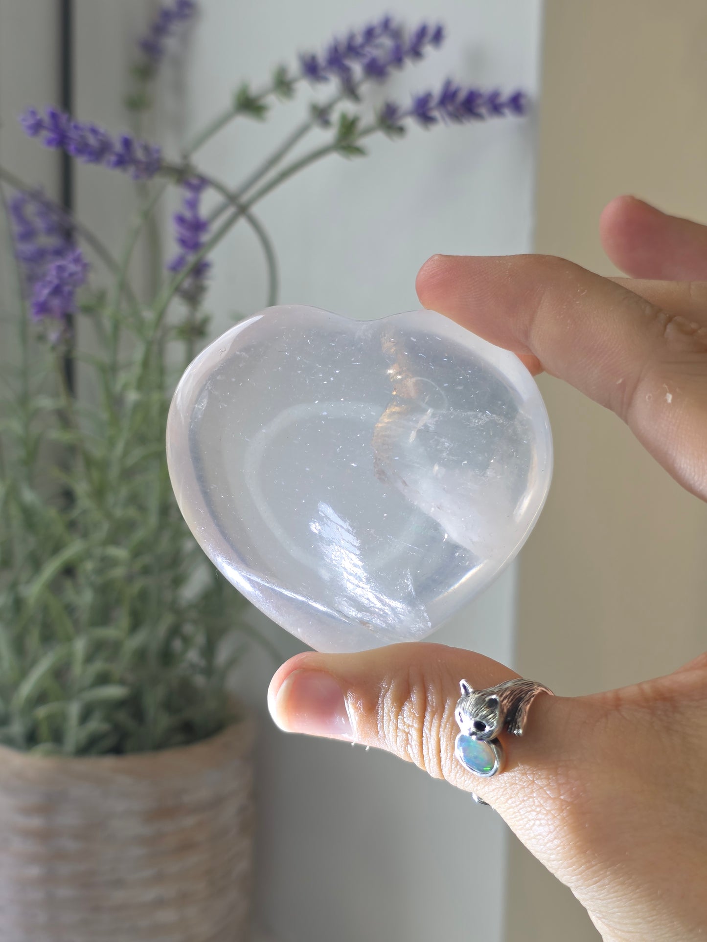 Girasol Quartz Hearts from Madagascar