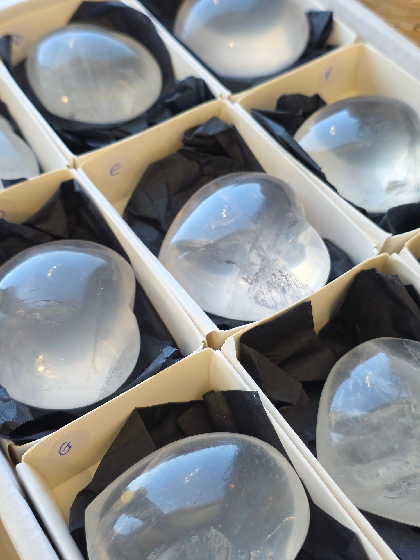 Girasol Quartz Hearts from Madagascar